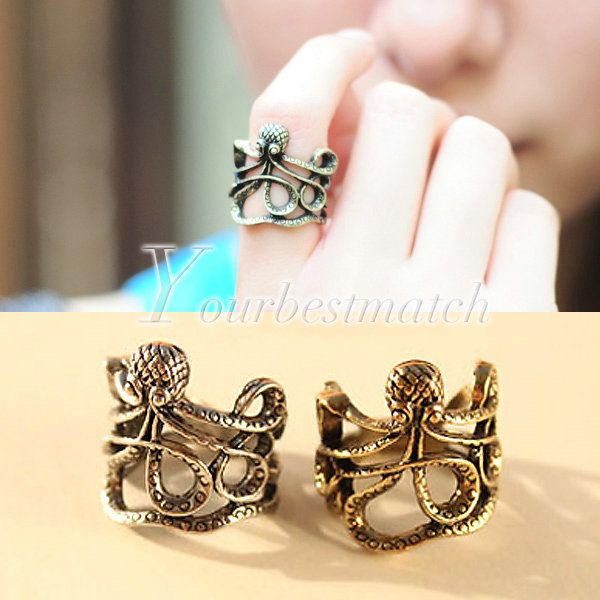 Rock Punk Gothic Vintage Paul Octopus